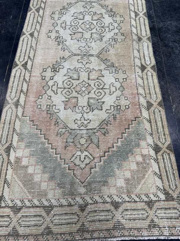 Turkish Vintage Runner Rug 2'8" x 9'3" #24482
