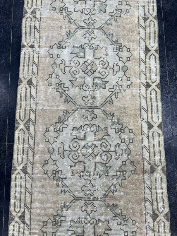 Turkish Vintage Runner Rug 2'8" x 9'3" #24482