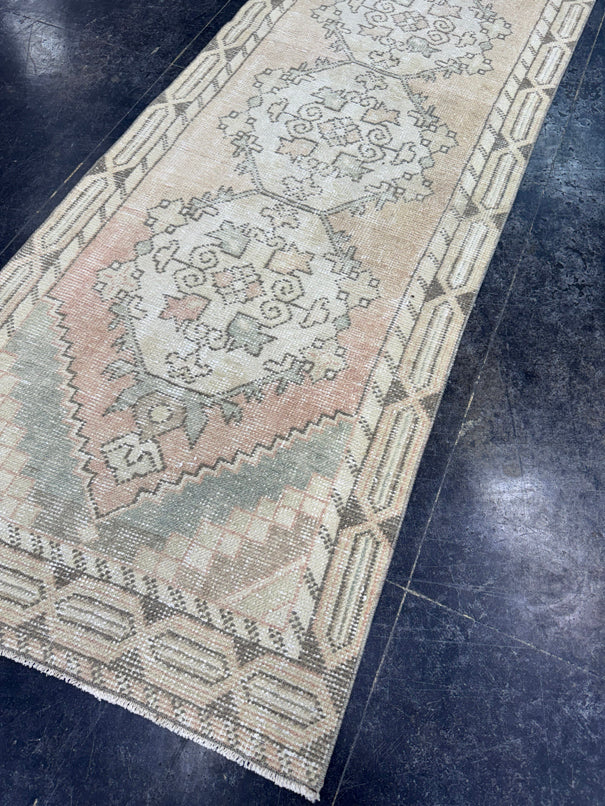 Turkish Vintage Runner Rug 2'8" x 9'3" #24482