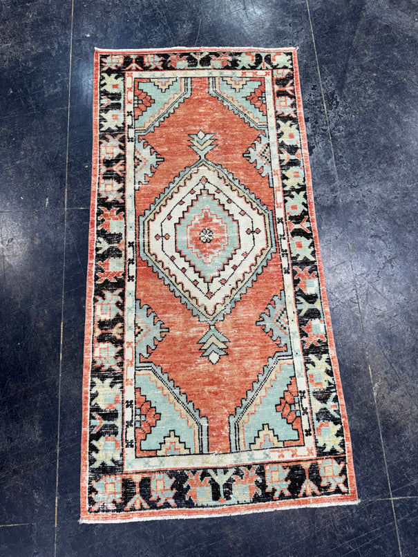 Turkish Vintage Rug 2'5" x 5'1" #24483