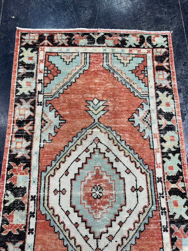 Turkish Vintage Rug 2'5" x 5'1" #24483
