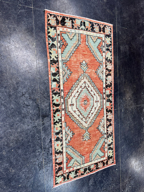 Turkish Vintage Rug 2'5" x 5'1" #24483