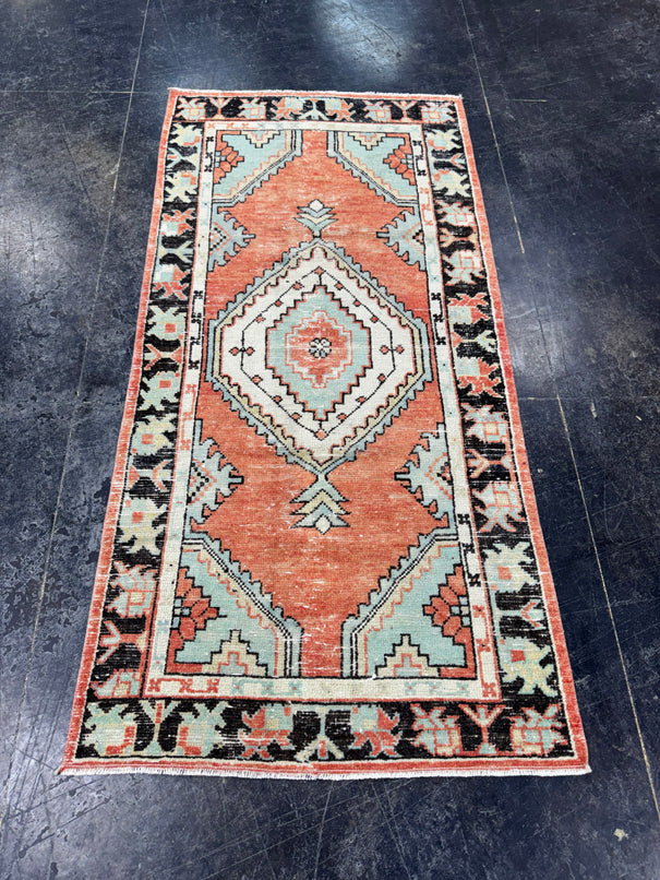 Turkish Vintage Rug 2'5" x 5'1" #24483