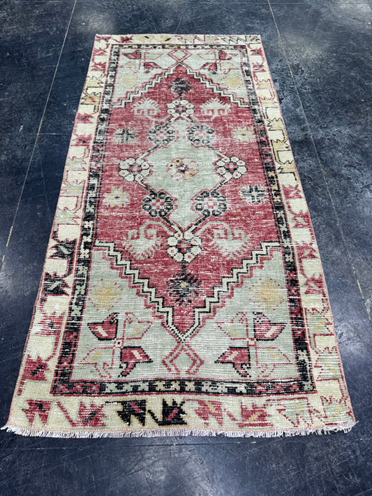 Turkish Vintage Rug 2'4" x 5' #24485