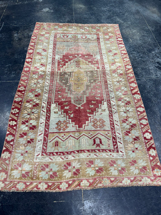 Turkish Vintage Rug 3'4" x 5'10" #24566