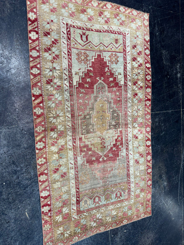 Turkish Vintage Rug 3'4" x 5'10" #24566