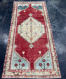 Turkish Vintage Runner Rug 4'5" x 9'1" #24552