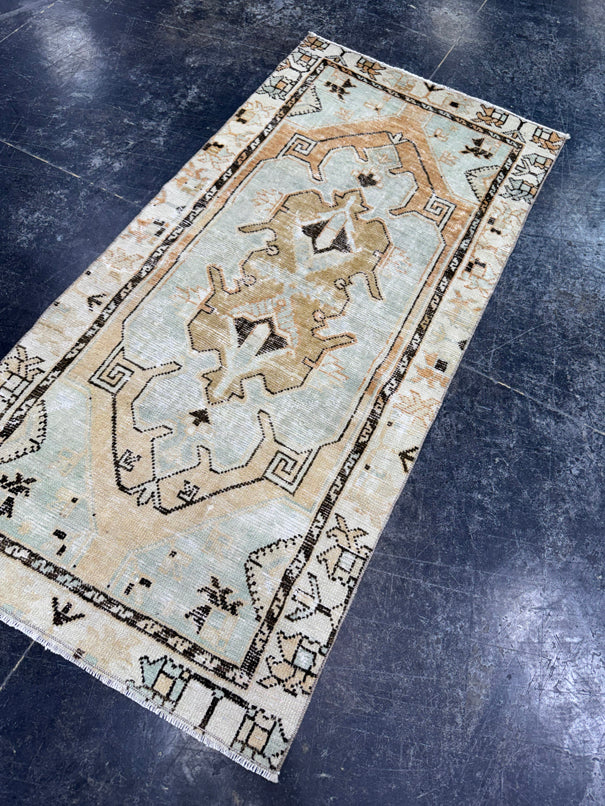 116×203”Comfortable” ViNTAGE TURKiSH RUG Turkish Vintage Rug 2'3