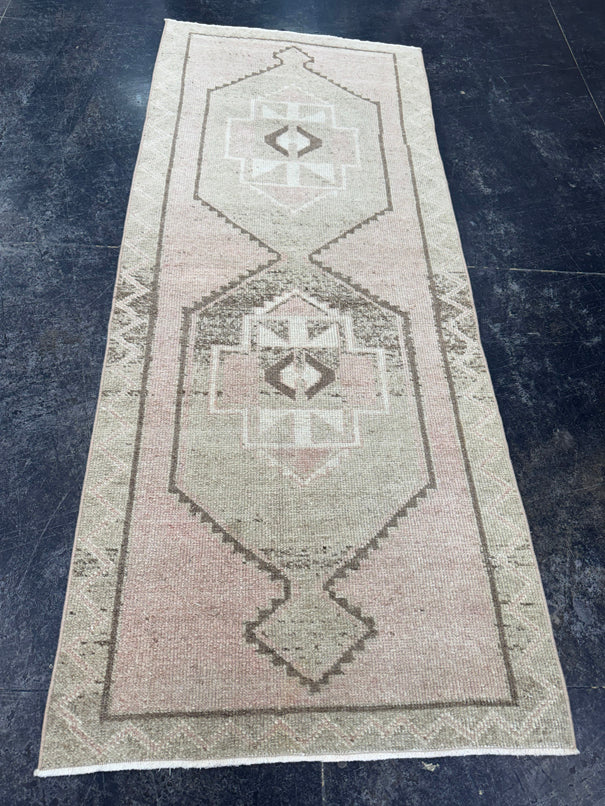 Turkish Vintage Runner Rug 2'8" x 6'6" #24528