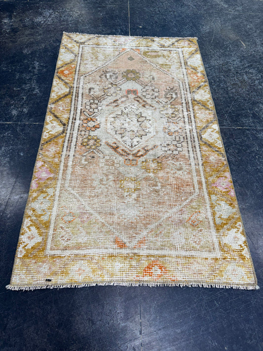 Turkish Vintage Rug 2'4" x 4' #24522