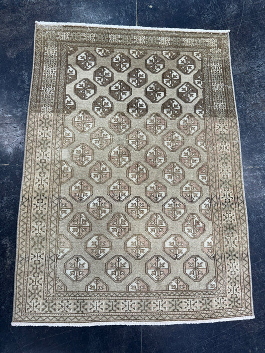 Turkish Vintage Rug 2'10" x 3'10" #24524
