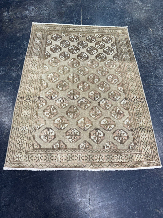 Turkish Vintage Rug 2'10" x 3'10" #24524