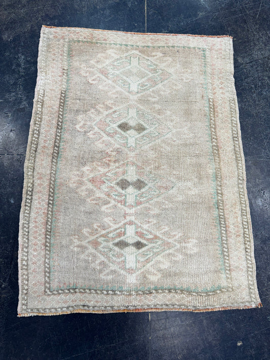Turkish Vintage Rug 2'4" x 3'2" #24525