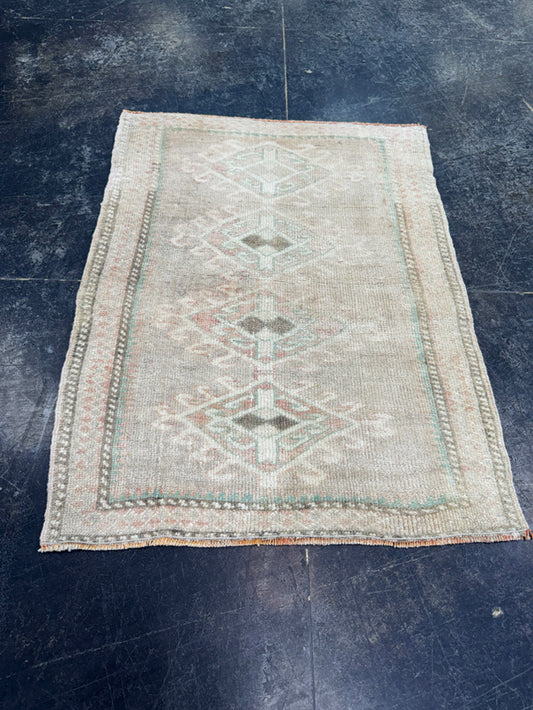 Turkish Vintage Rug 2'4" x 3'2" #24525