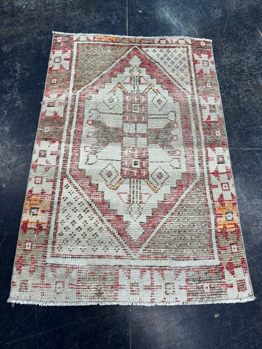 Turkish Vintage Rug 2'4" x 3'6" #24519