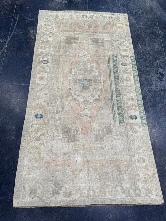 Turkish Vintage Rug 3'10" x 7'2" #24515