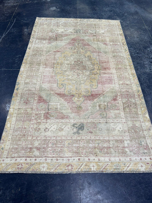 Turkish Vintage Rug 3'9" x 6'4" #24513