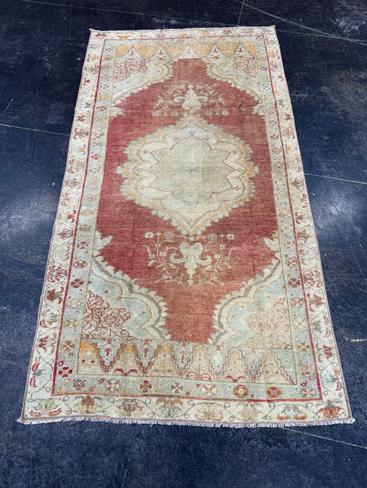 Turkish Vintage Rug 3'1" x 6' #24599