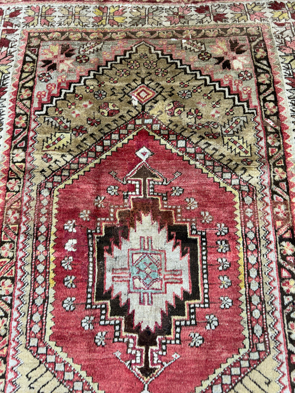 Turkish Vintage Rug 3'9" x 5'4" #24600