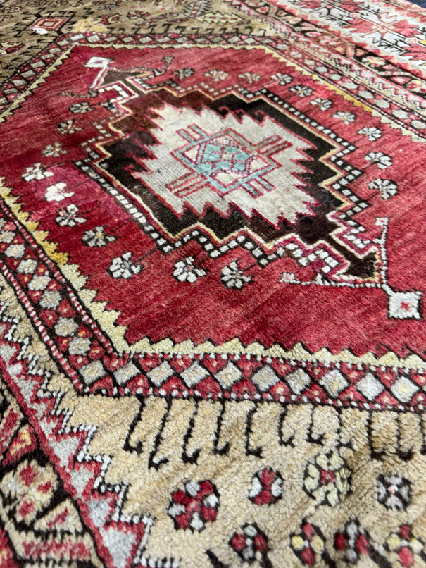 Turkish Vintage Rug 3'9" x 5'4" #24600