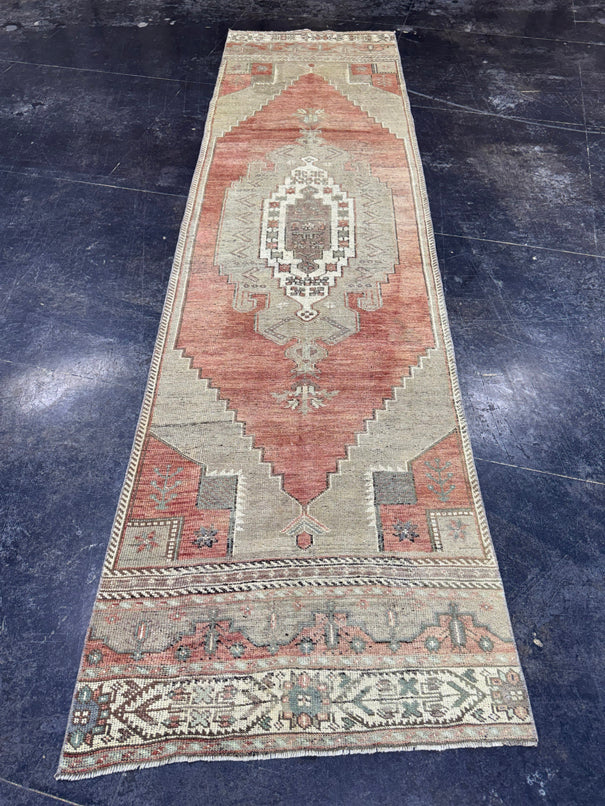 Turkish Vintage Runner Rug 2'11" x 11' #24597