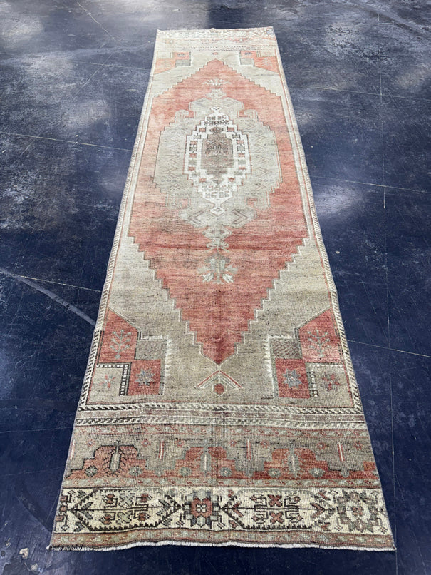 Turkish Vintage Runner Rug 2'11" x 11' #24597