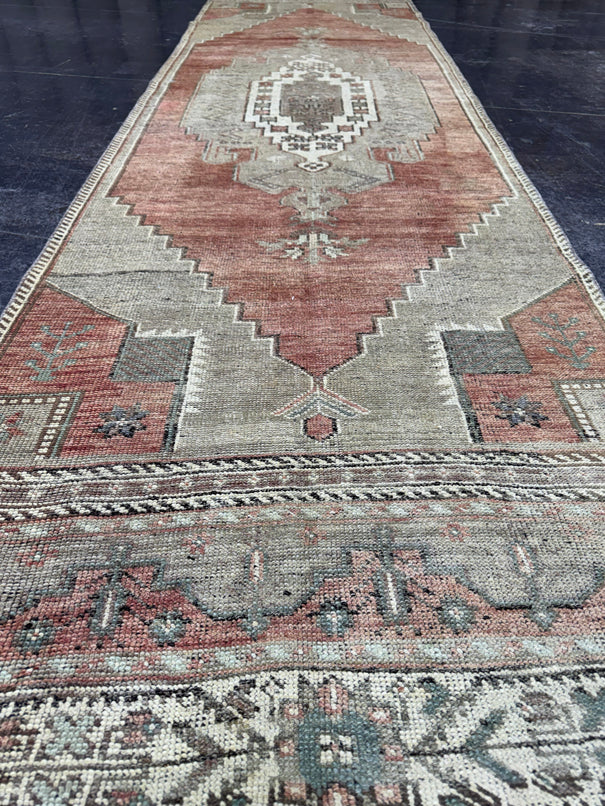 Turkish Vintage Runner Rug 2'11" x 11' #24597