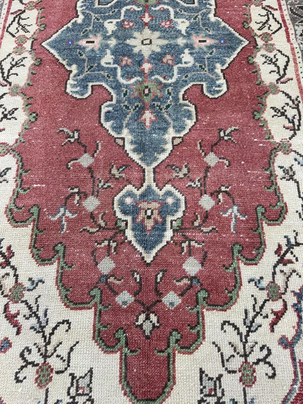 Turkish Vintage Runner Rug 3'1" x 8'7" #24596