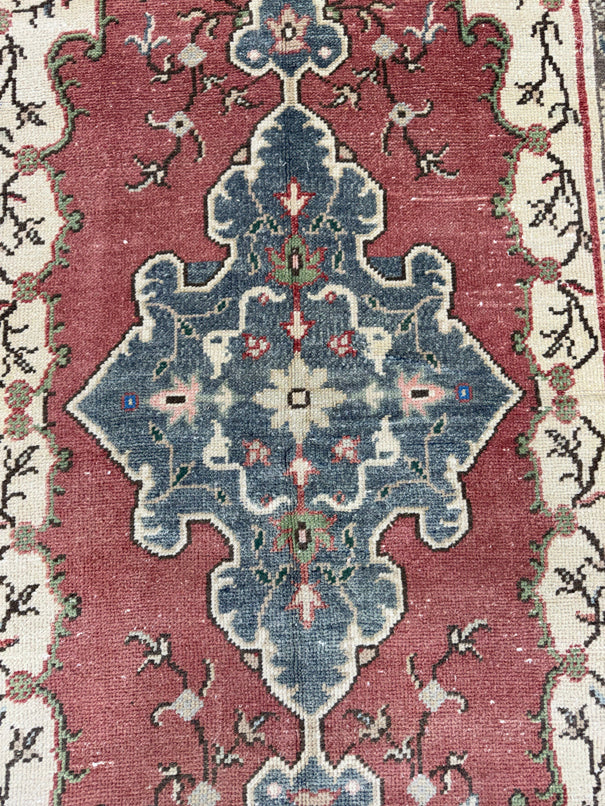 Turkish Vintage Runner Rug 3'1" x 8'7" #24596