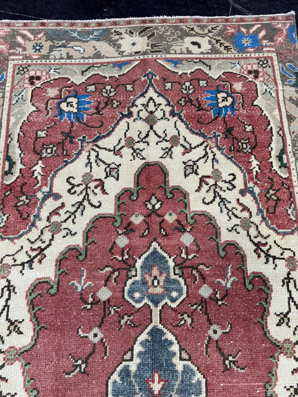 Turkish Vintage Runner Rug 3'1" x 8'7" #24596