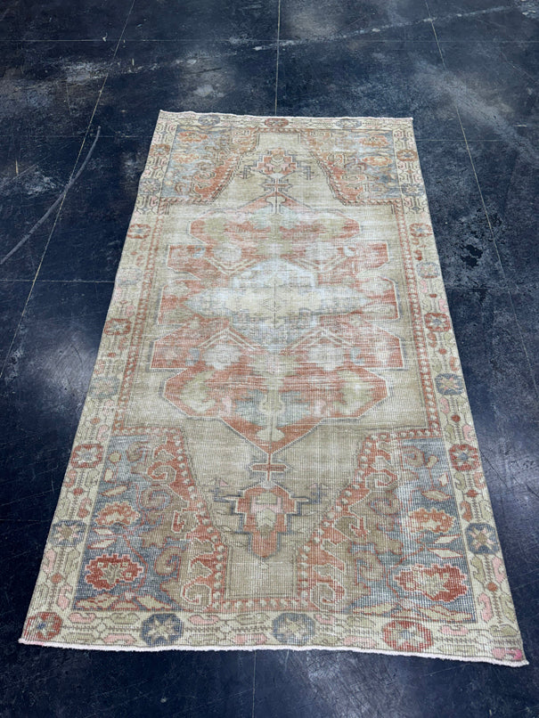 Turkish Vintage Rug 4'2" x 7'6" #24593