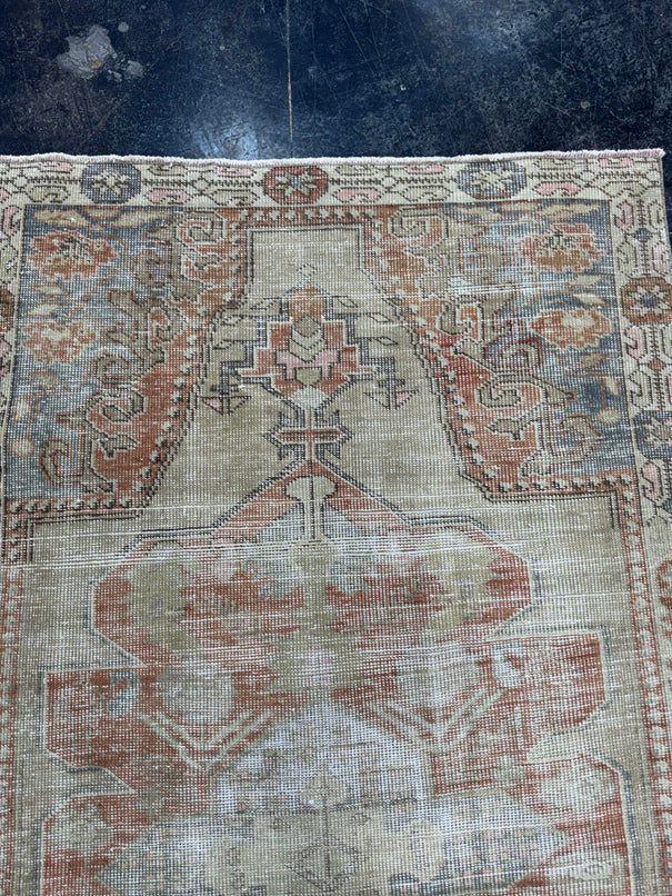 Turkish Vintage Rug 4'2" x 7'6" #24593