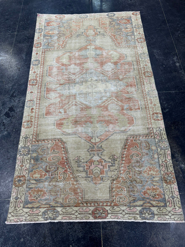 Turkish Vintage Rug 4'2" x 7'6" #24593