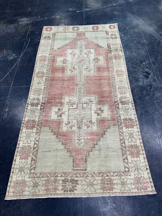 Turkish Vintage Rug 4' x 8'2" #24592