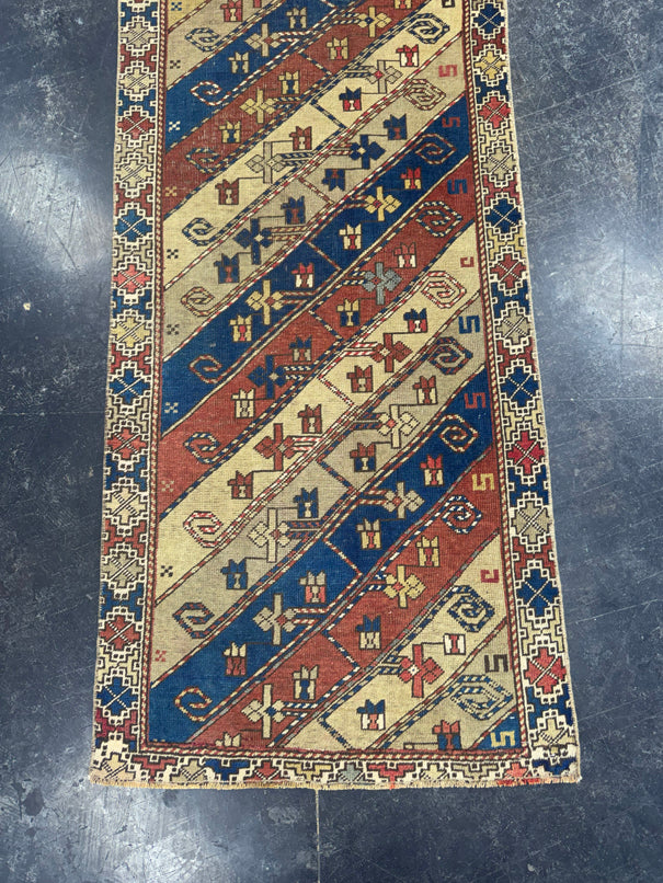 Turkish Vintage Runner Rug 2'5" x 10'2" #24589