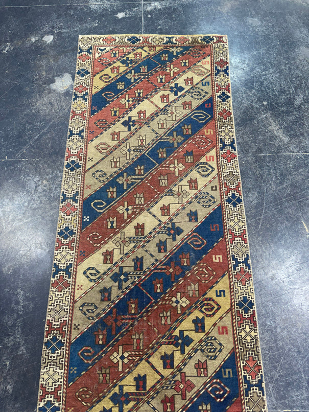 Turkish Vintage Runner Rug 2'5" x 10'2" #24589