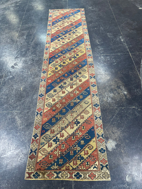 Turkish Vintage Runner Rug 2'5" x 10'2" #24589