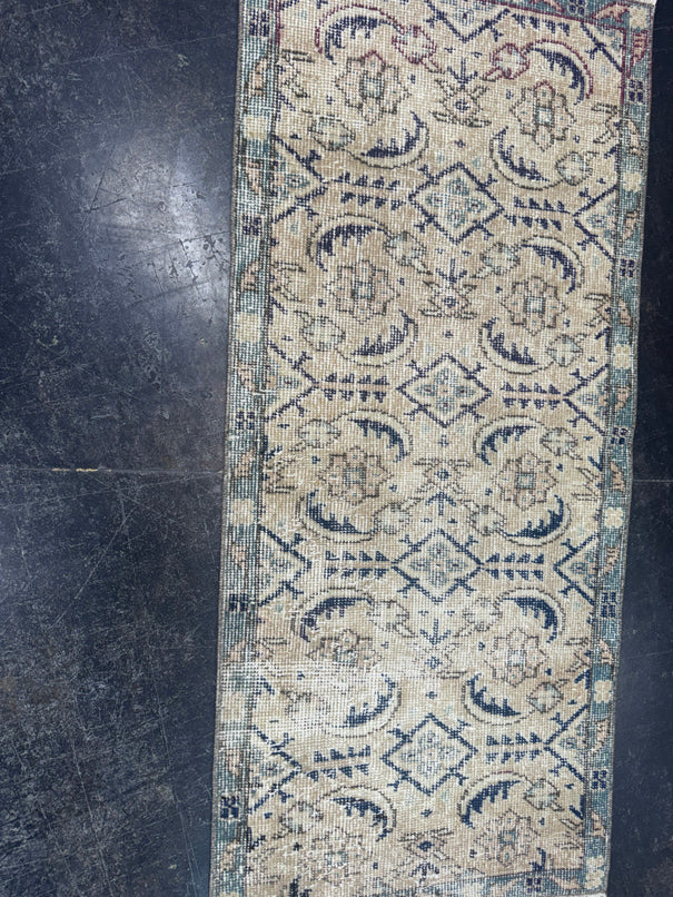 Turkish Vintage Rug 1'10" x 4'2" #24581