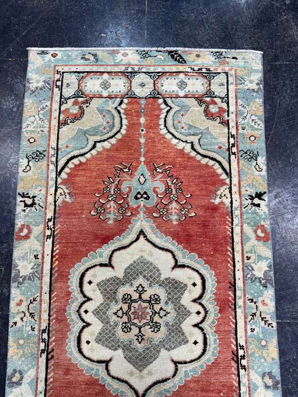 Turkish Vintage Rug 2'10" x 6'3" #24578