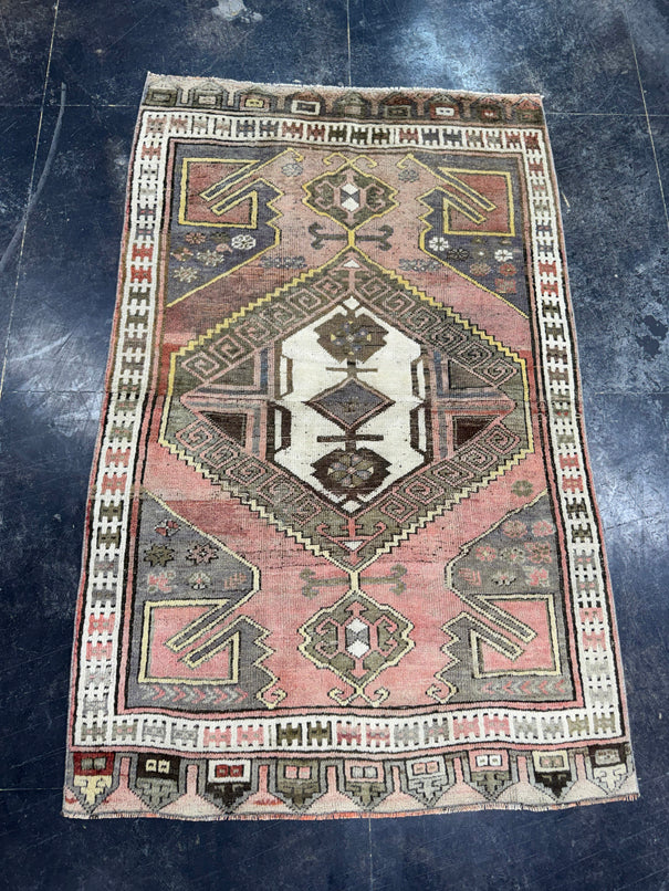 Turkish Vintage Rug 4'1" x 6'5" #24577