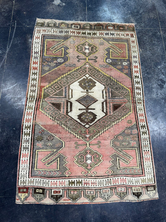 Turkish Vintage Rug 4'1" x 6'5" #24577