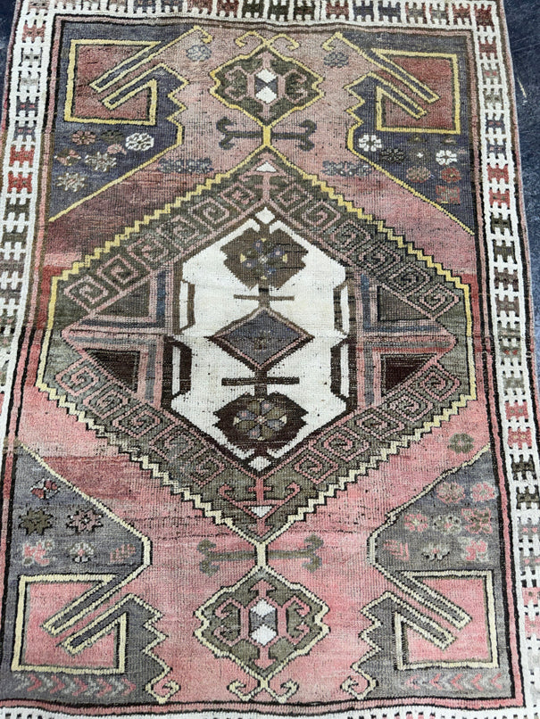Turkish Vintage Rug 4'1" x 6'5" #24577