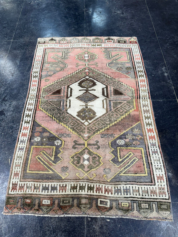 Turkish Vintage Rug 4'1" x 6'5" #24577