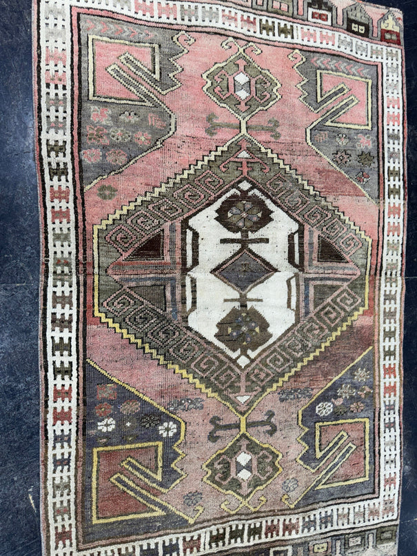 Turkish Vintage Rug 4'1" x 6'5" #24577