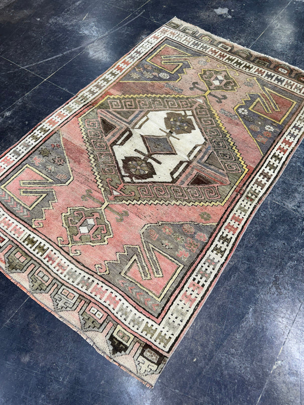 Turkish Vintage Rug 4'1" x 6'5" #24577