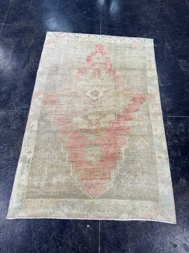 Turkish Vintage Rug 3'2" x 4'11" #24587