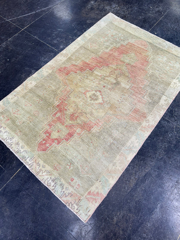 Turkish Vintage Rug 3'2" x 4'11" #24587