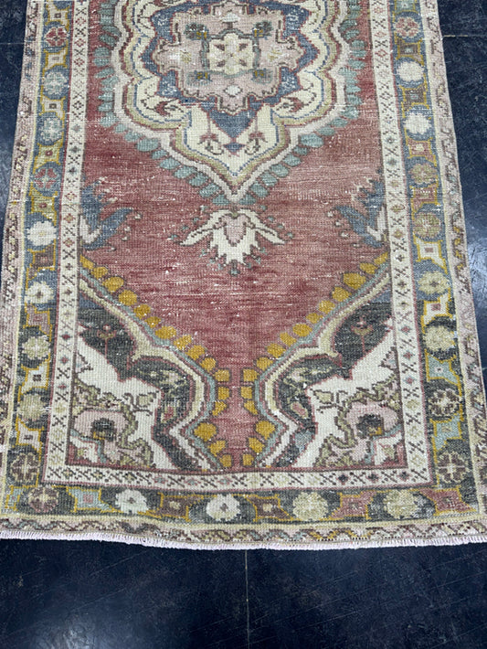 Turkish Vintage Rug 2'10" x 6' #24585
