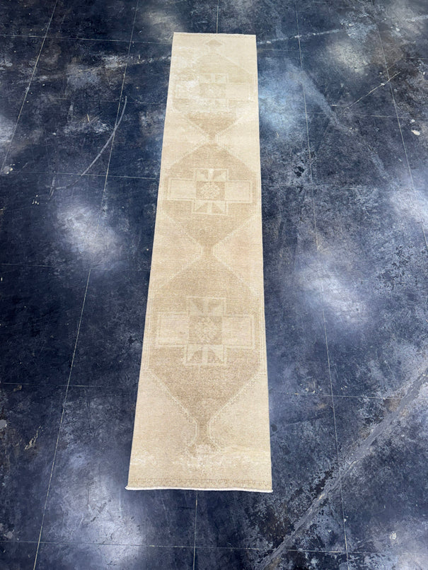 Turkish Vintage Runner Rug 3' x 14'8" #24630