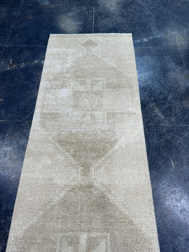 Turkish Vintage Runner Rug 3' x 14'8" #24630